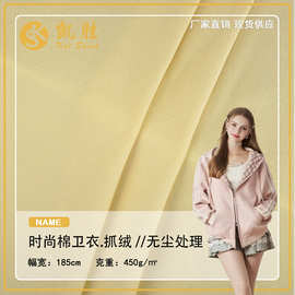 450克时尚潮棉卫衣面料 全棉大卫衣毛圈布 秋冬卫衣抓毛针织面料