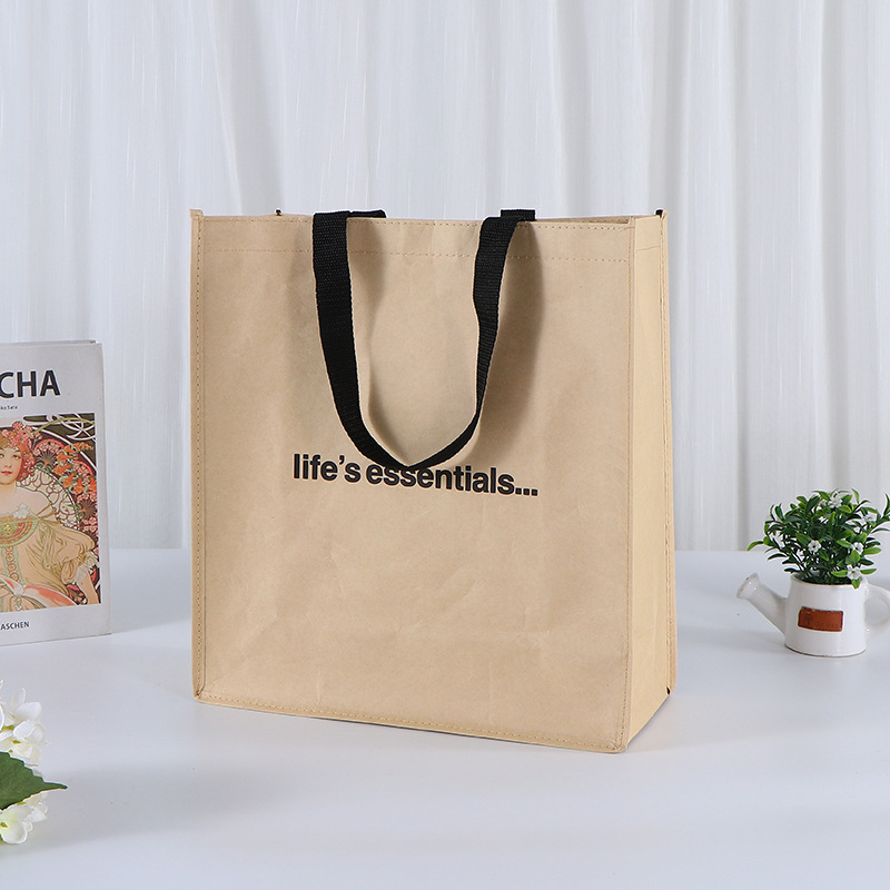 Bolsas de mano Kraft; bolsas de mano Kraft + no tejido / tejido