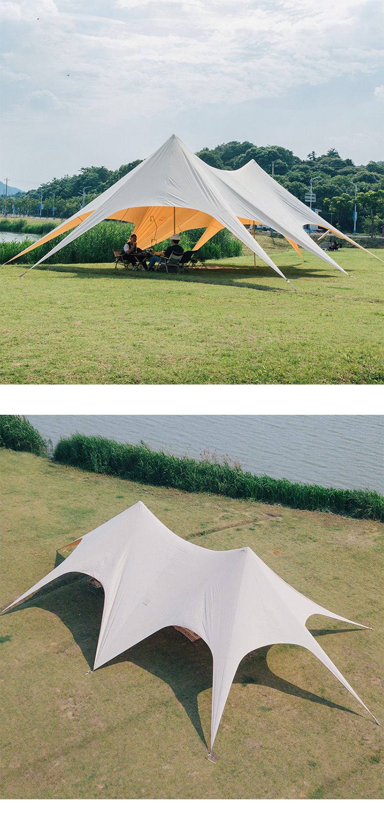 Camp Special Wan Chongshan Tianmu Large Base Eight-claw Tent Single Peak Twin Peaks Three Peaks Yunding Tianmu 900D