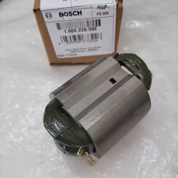 博世角磨机配件GWS/750-100/750-125打磨切割机原装定子铜线包