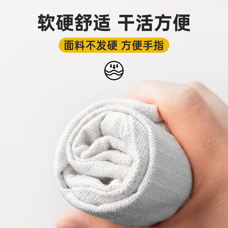 Shengli GCF240 guantes de lona, protección de trabajo, 24 líneas de algodón de segunda capa, 100 pares de paquetes grandes