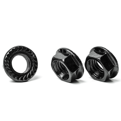 Black flange nut thickened carbon steel padded anti-slip hexagonal flange nut cap M3|M4|M5|M6|M8