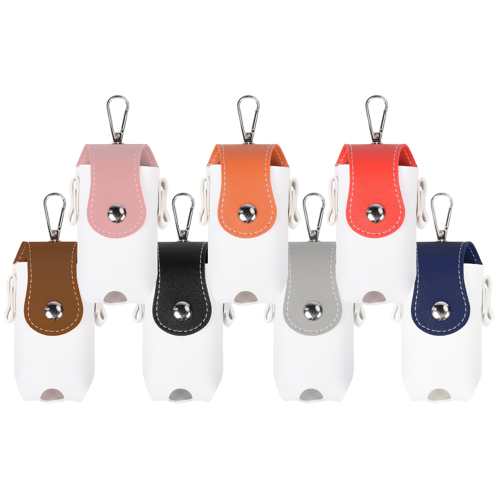 Bolsa de GOLF multifunción PU pequeña cintura bolsa portátil de dos bolas MINI BOLSA DE PELOTA