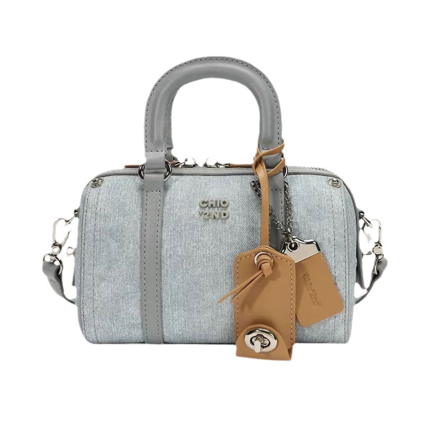 2024 New Women's Multi functional Handbag Single Shoulder Crossbody Bag Platinum Blue Sea Pillow_voghion.com