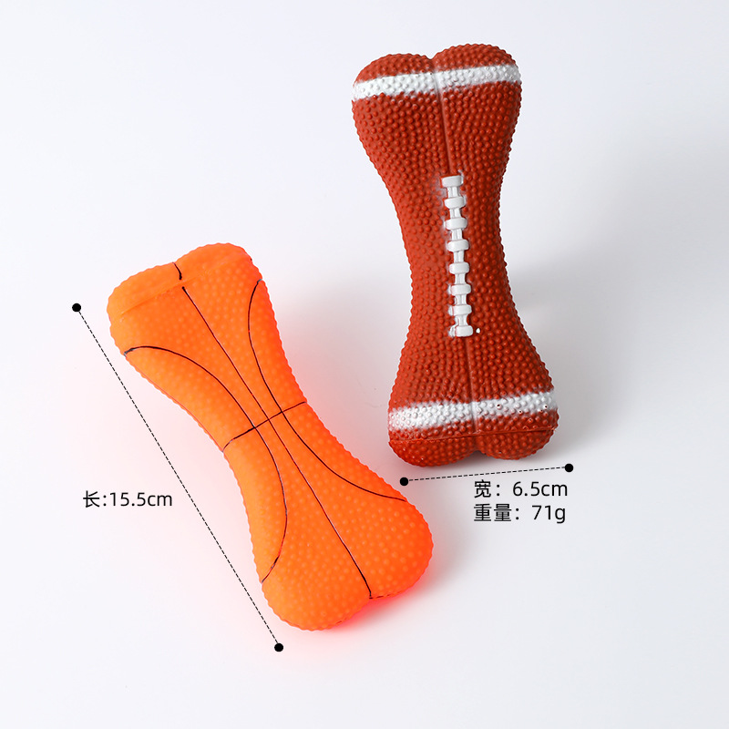 Fábrica al por mayor un gran número de en stock pipipiptao vinilo sonido deportes bola hueso transfronterizo perro juguetes para mascotas