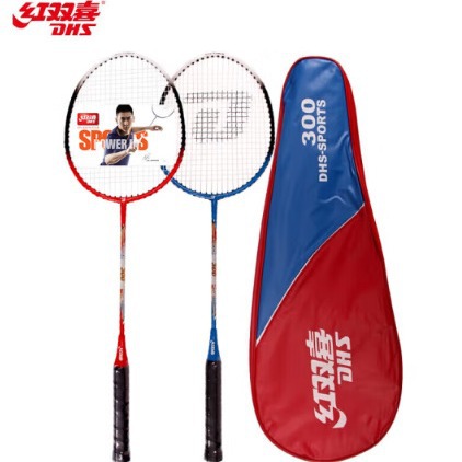 Double Happiness (DHS) badminton racket pair racket iron alloy badminton racket 300