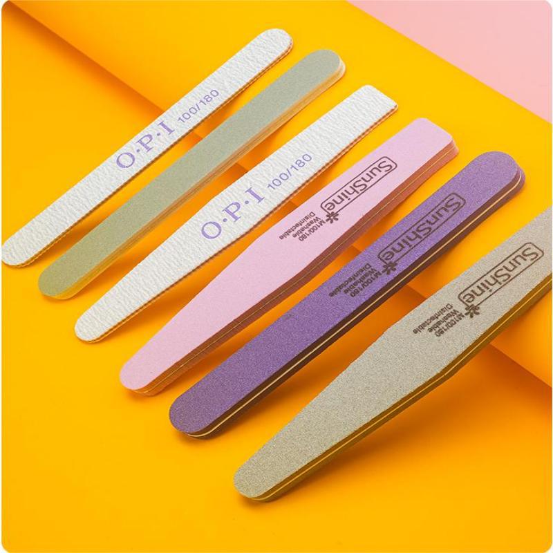 Manicure Polishing Strip Double-Sided Nail Polishing Strip Sponge Strip Polishing Strip Polishing Nail Surface Polishing Strip Set