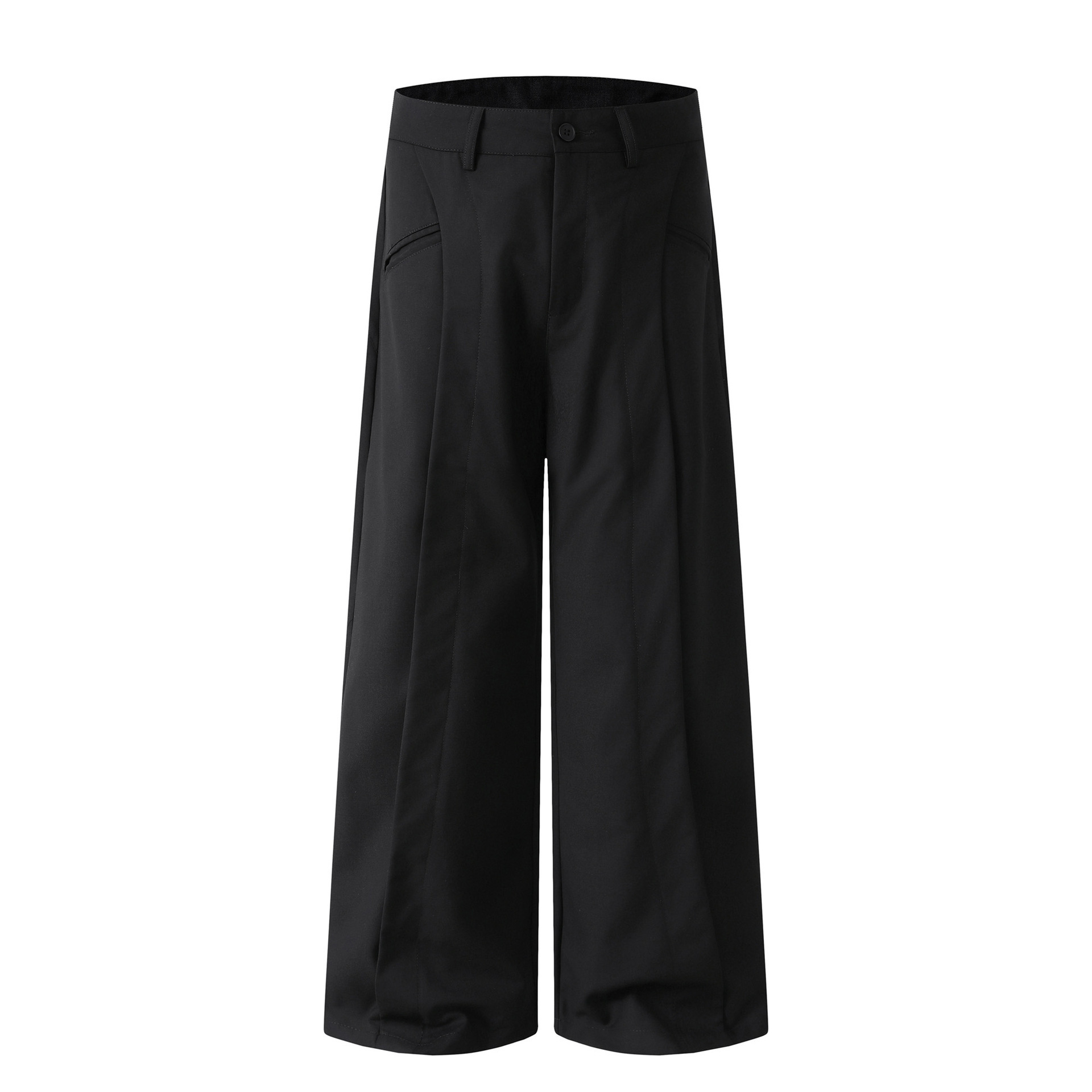 Summer Japanese solid color retro trousers
