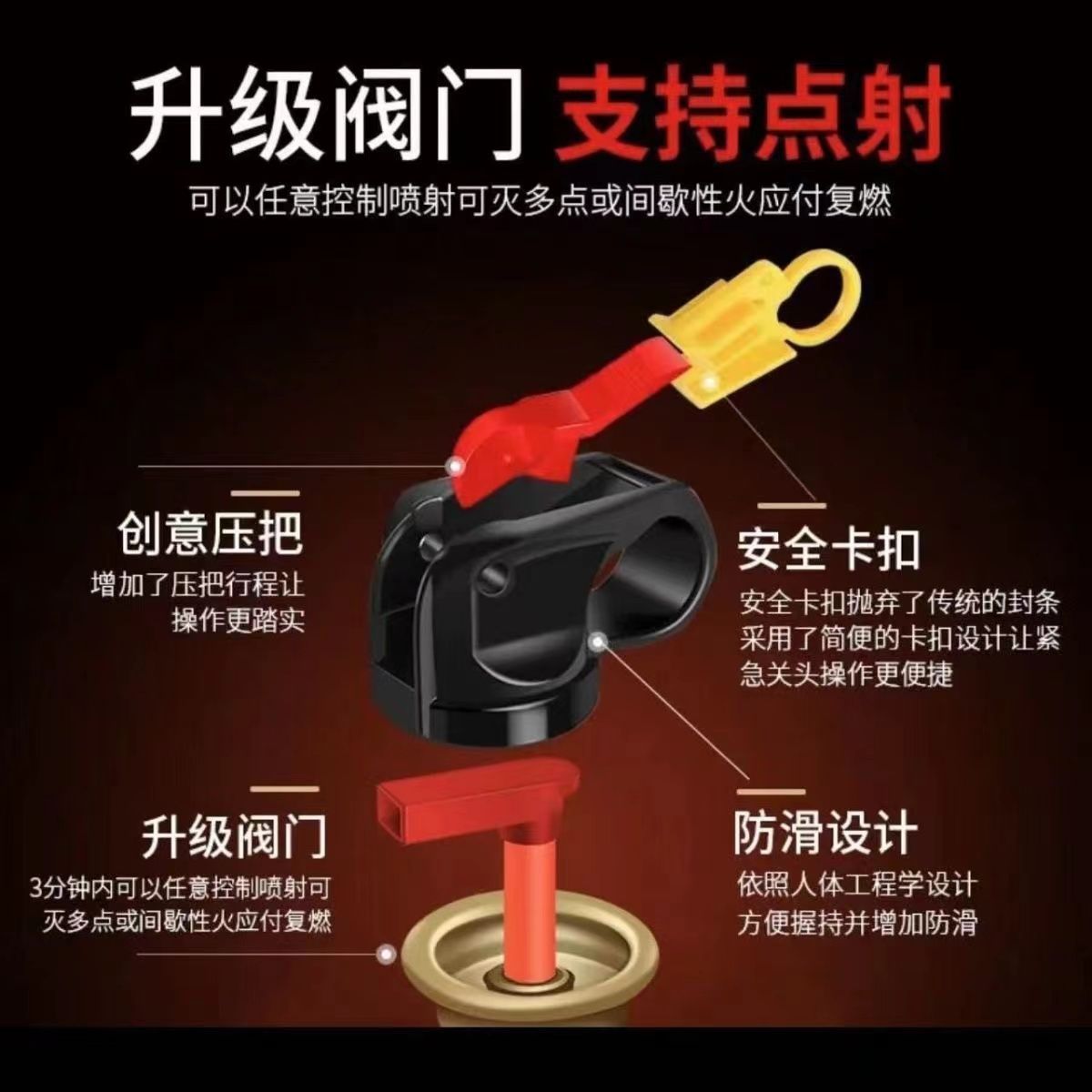 Car fire extinguisher car household small portable fire certification annual inspection car low temperature water-based fire extinguisher