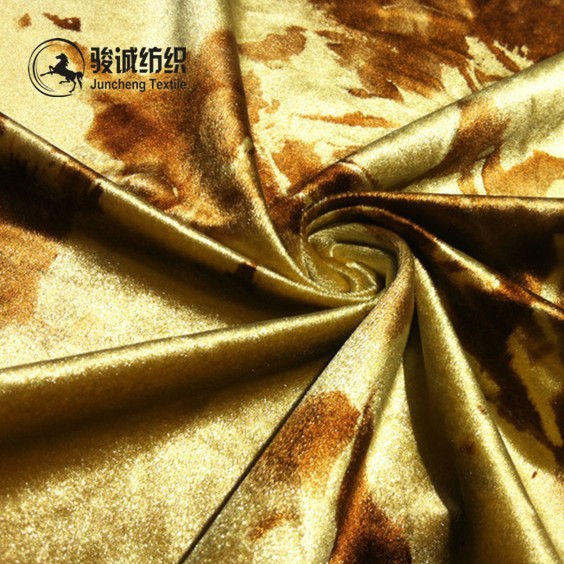 现货供应印花绒面料 全涤有光意大利绒布 经编有光绒布家纺用布