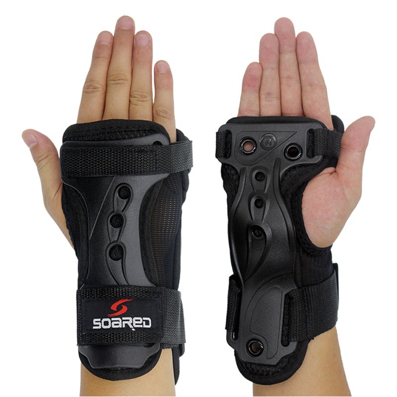 Guardia de mano de esquí alargado guardia de muñeca patinaje sobre ruedas Guardia de Palma patinaje ajustable guardia de Palma férula soporte de guardia de mano dura