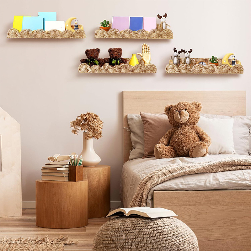 Cesta de almacenamiento de llaves de pared de cuerda de papel tejida personalizada tela de tela de mano de tela de tela de almacenamiento de decoración de vivienda residencial