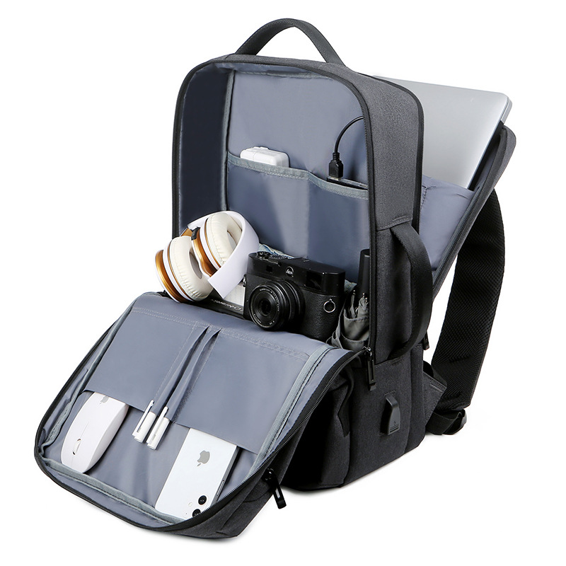 Business men's laptop bag, large capacity portable travel backpack, new waterproof Oxford cloth backpack_voghion.com