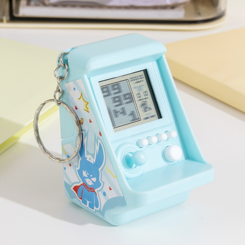 [Blue Super Rabbit] Cartoon Arcade Game Console-Bag