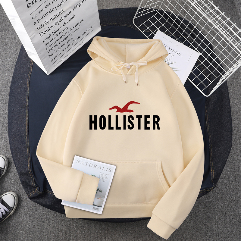 New Trendyy Autumn and Winter Hollister Printed Casual Men's Round Neck Hooded Pullover Hip-Hop Hoodie New Trendyy Autumn and Winter Hollister Printed Casual Men's Round Neck Hooded Pullover Hip-Hop Hoodie