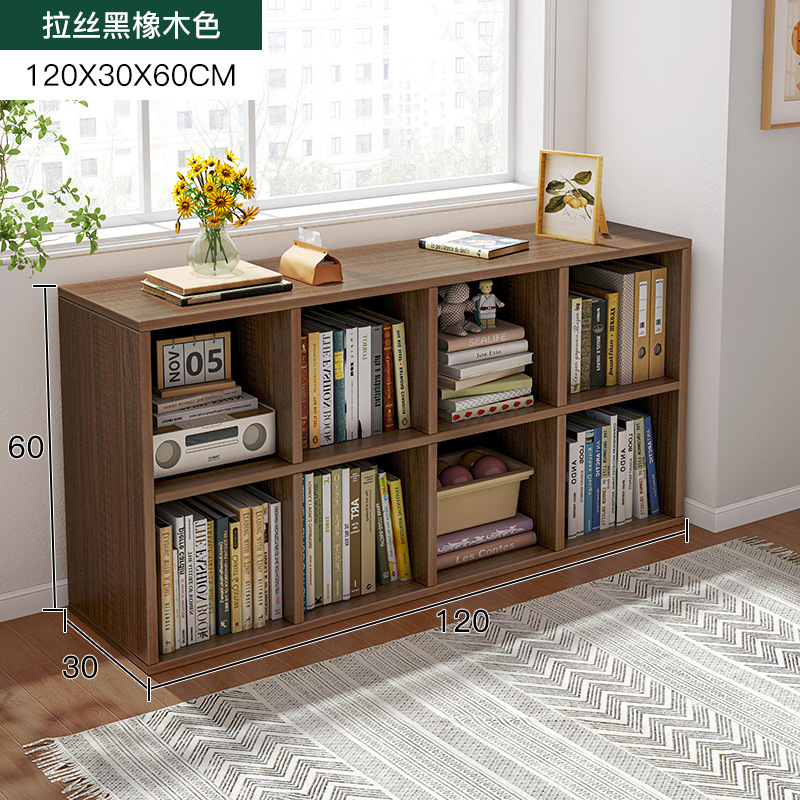 Estantería Estante de piso Estante de piso Estante de libro corto Dormitorio Combinación libre Gabinete de rejilla Ventana salediza Gabinete de almacenamiento de balcón Armario de almacenamiento