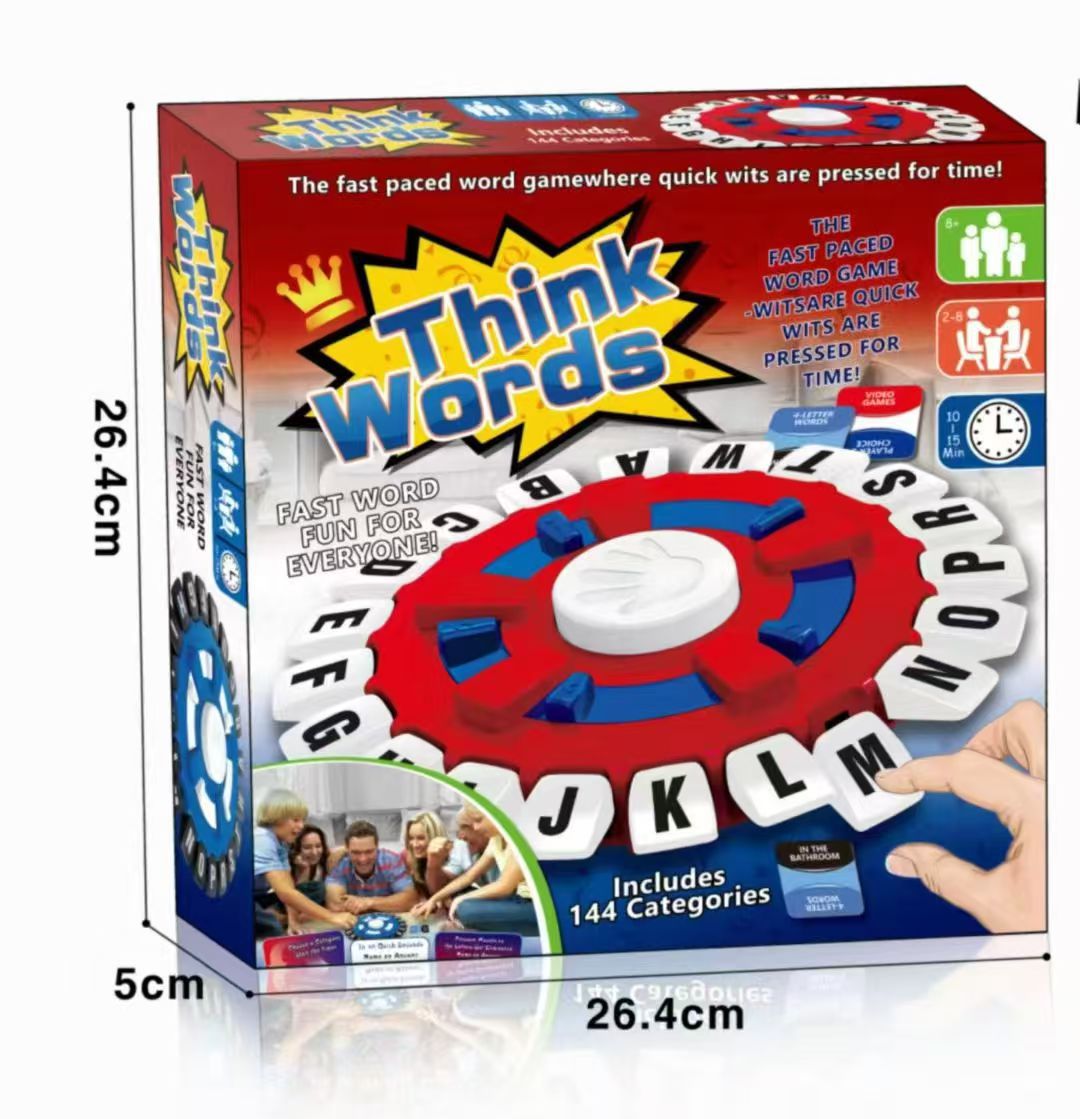 Juego de Mesa de Letras Locas para Niños Plástico Interactivo Educativo