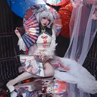 В наличии) Onmyoji Izanami Store Manager Magic City Dream Izanami Cheongsam Косплей Костюм на заказ из овечьего флиса