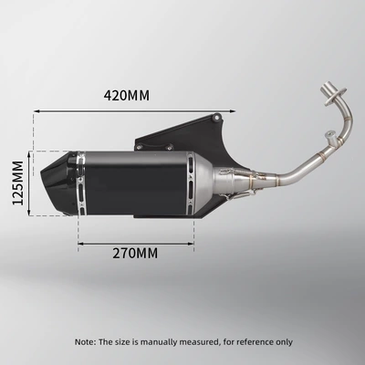 Exhaust pipe system for Vespa Spring 125