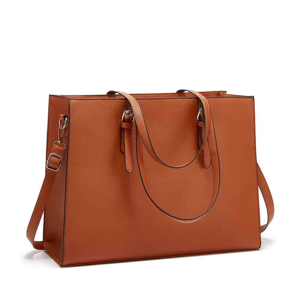 2025年新款简约风时尚女士单肩包大容量电脑包