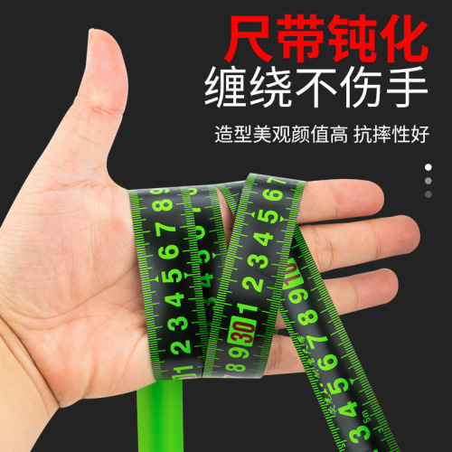 Black technology fluorescent ruler with imported tape measure 5 meters widened 7.5 meters 10 meters thickened wear-resistant box meter ruler high precision
