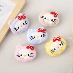 Cartoon Plush Brooch Cat Accessories Accessories Student Bag Pendant Shoes Socks Scarf Pin Accessories Cartoon Head