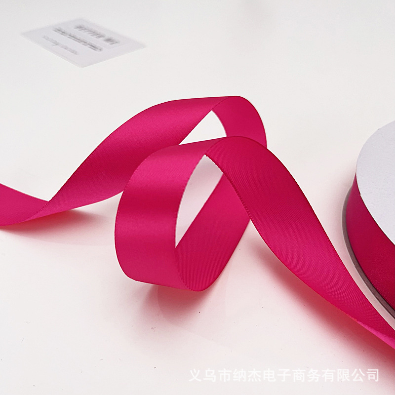 장미 빨간 리본 2CM 롤 2.5 넓은 꽃다발 선물 활 포장 리본 4CM 롤 케이크 포장 리본