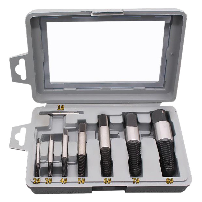 Grifo Extractor de alambre roto triángulo válvula tornillo extractor calefacción eléctrica tubo de agua roto tubo inverso diente tornillo cono herramienta