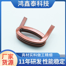 扁平线圈空芯棒型柱形线圈新能源汽车大功率空心电感线圈