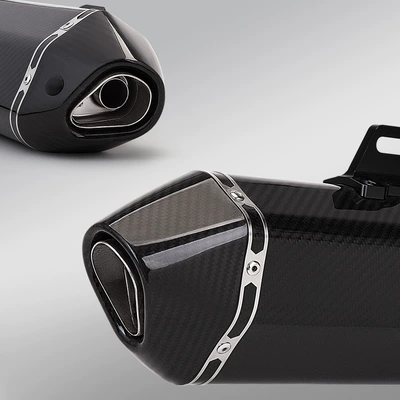 Motorcycle exhaust pipe large hexagonal tail section, suitable