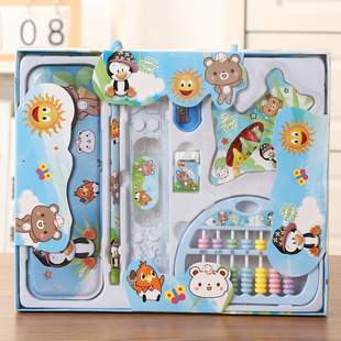 Kindergarten Graduation Gift Stationery Set Gift Box Primary School Student Prizes Creative Learning Supplies Cartoon Children's Gift