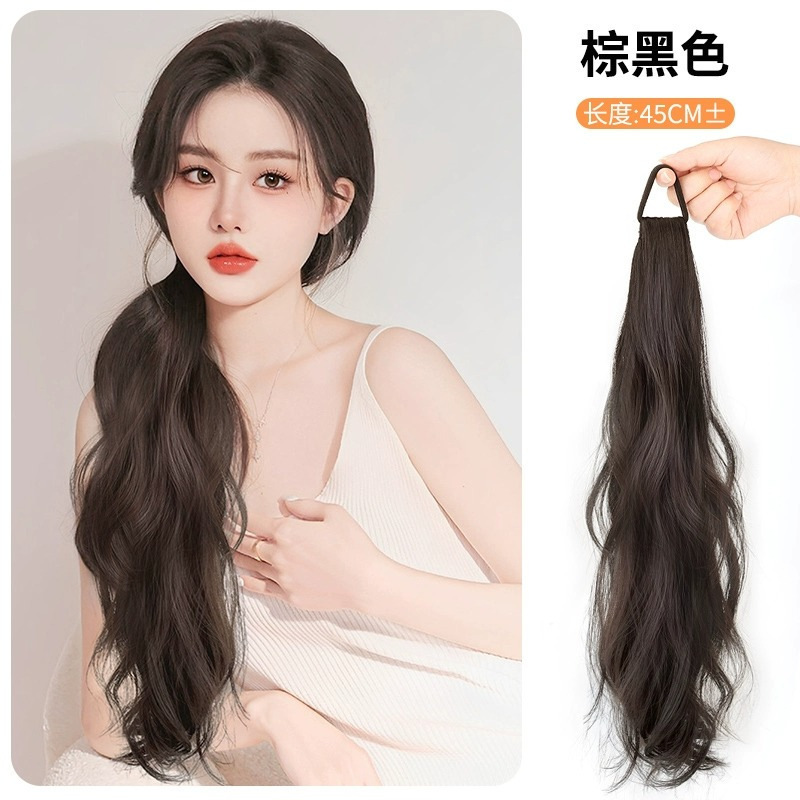 Vitality double ponytail 1 pack-brown black