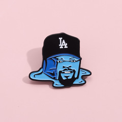 歐美創意棒球運動人物紀念徽章個性洛杉磯道奇隊周邊造型金屬胸針