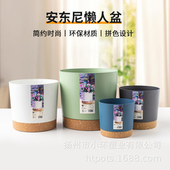 水培アンソニー怠け者植木鉢デスクトップ樹脂吸水室内ベランダデスクトップシンプル緑植虎皮蘭植木鉢