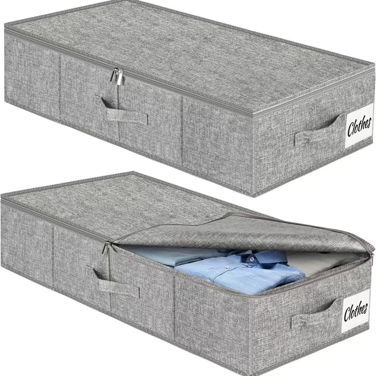 Cross-Border Direct Sales, Under-Bed Storage, Foldable Clothing Storage Rack, Ultra-Thick Fabric and Sturdy Base