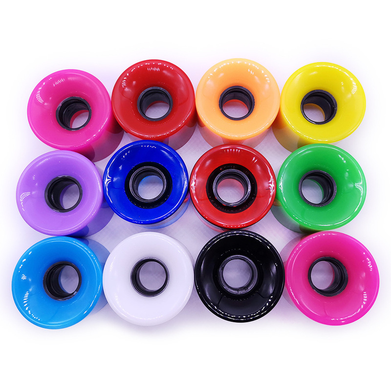 Four-Wheel Skateboard Wheel Double Rocker All-Round Street Wheel Transparent Pu Wheel 60X45 Longboard Fish Board 78A Colorful Wheel