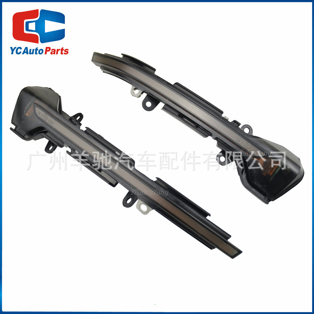 Adecuado para Seat Leon Mk3 5F modificado Luz de agua corriente LED espejo retrovisor señal vuelta ennegrecido