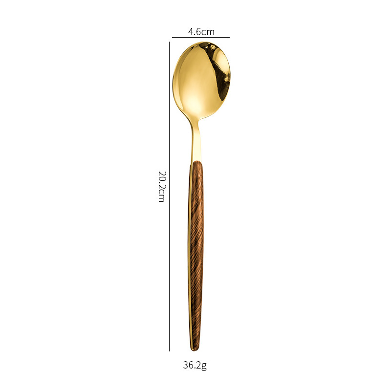 Juego de Cuchillos, Tenedores y Cucharas de 4 y 5 Piezas, Acero Inoxidable 430, Pulido Espejo, para Regalos de Negocios