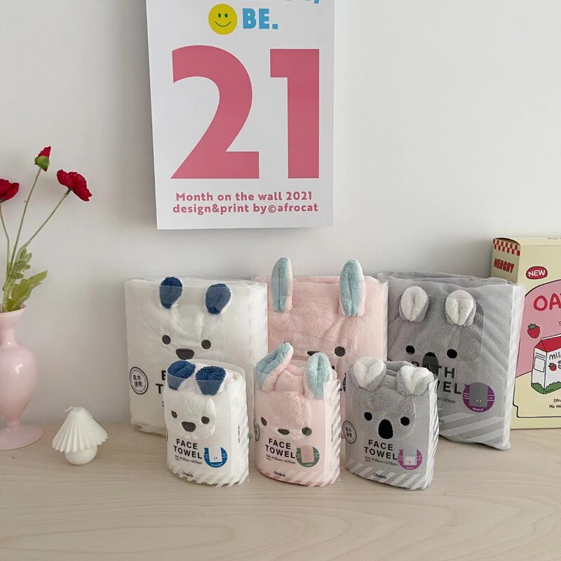Free shipping foreign trade Zooiebaby children cartoon bath towel cute towel absorbent quick-drying suit wholesale group purchase