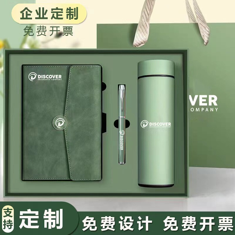 Wholesale A5 High-End 70% off Notebook Gift Box Set Customized Business Office Meeting Notepad with Printable Logo