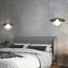 床頭吊燈簡約現代創意飛碟卧室氛圍燈北歐輕奢溫馨書房長線小吊燈
