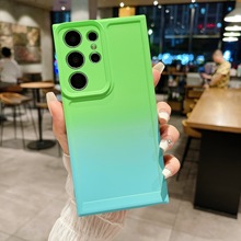 适用三星S25ultra手机壳S23FE太空壳S22渐变A56磨砂全包A36保护套