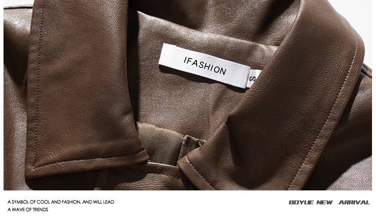 Giacca da motociclista elegante in stile europeo e americano per uomo 2024 autunno inverno nuova moda casual da lavoro strada_voghion.com