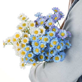 仿真花60头把束洋甘菊小雏菊家居装饰酒店软装跨境热销假花