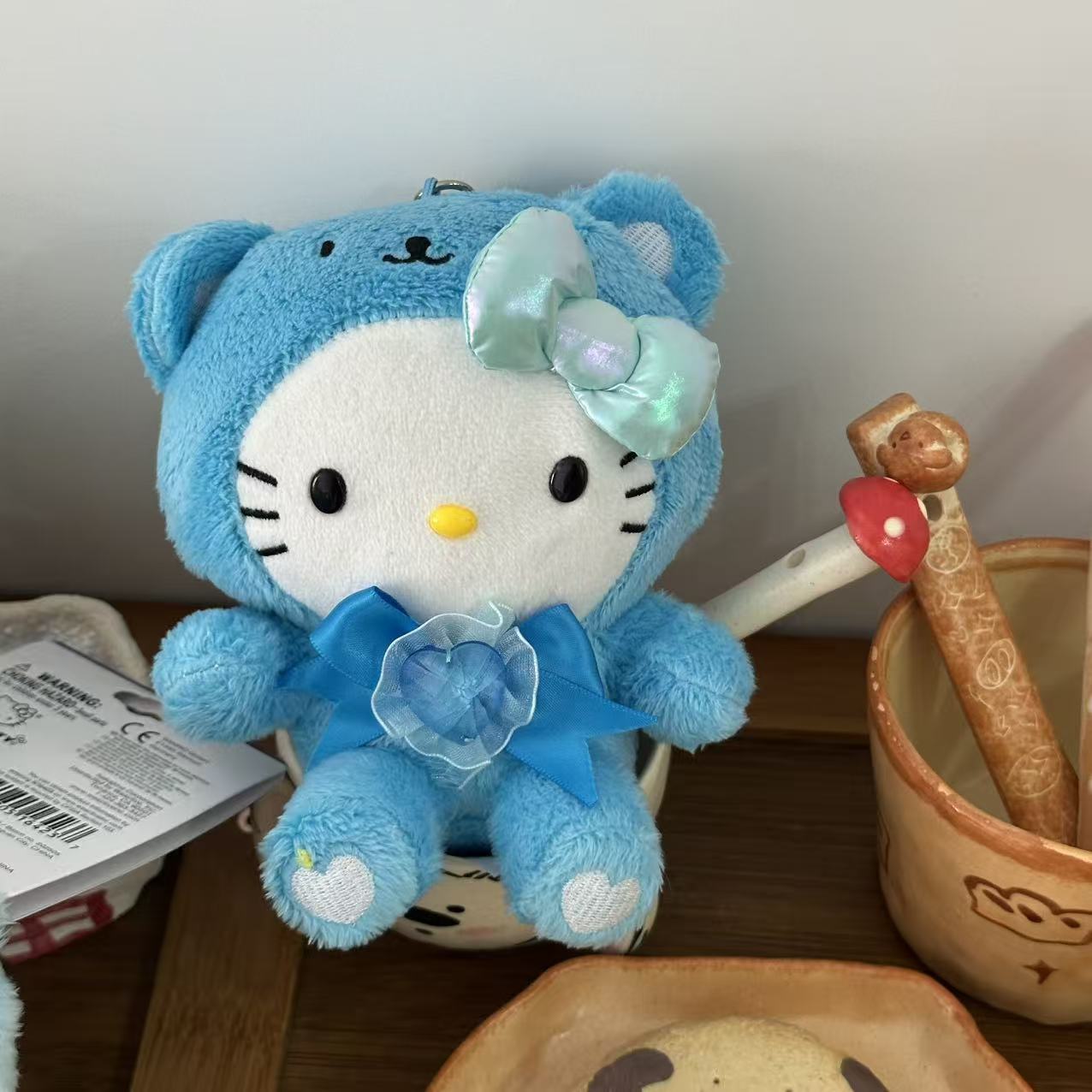 Amor hellokitty muñeca colgante llavero colgante bolsas de regalo bolsas de peluche lindo muñeca colgante lindo