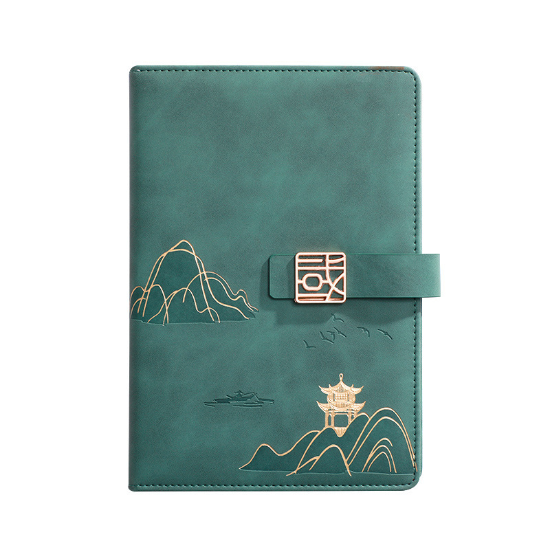Customized Notebook Set for Teachers' Day, High-End Creative Engraved Gift Set, Souvenir Business Notebook, in Stock