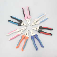 Factory direct sales pet beauty nail scissors cat and dog nail care cleaning tools stainless steel nail clippers large and small