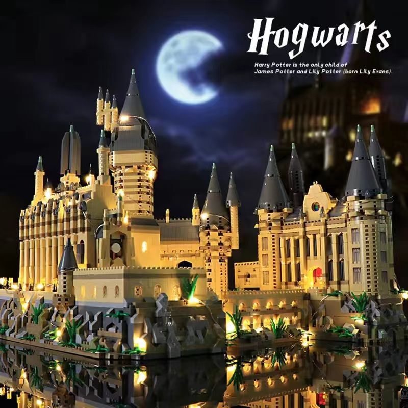 High quality compatible with Lego Harry hogworth Castle Potter magic school high difficulty assembling building blocks toys