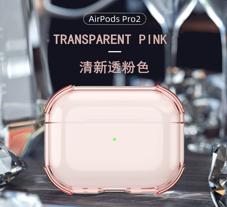 Protective Case (Apple AirPods) — Compatible with Pro/3/4/2/1, Transparent, Keyring