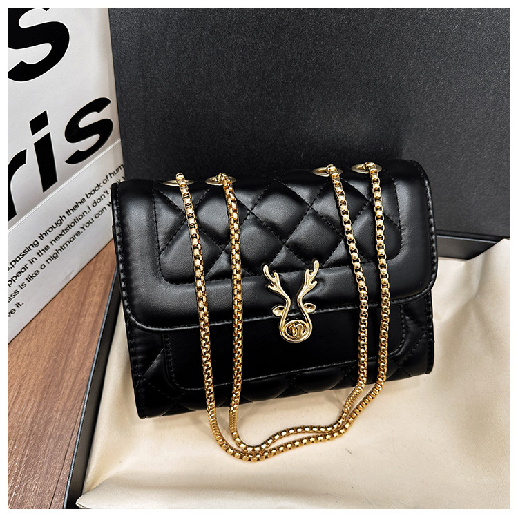 2025 Summer New style sheep diamond-shaped bag, single-shoulder bag, women's bag, pu bag, crossbody bag, chain bag, Chanel style undefined